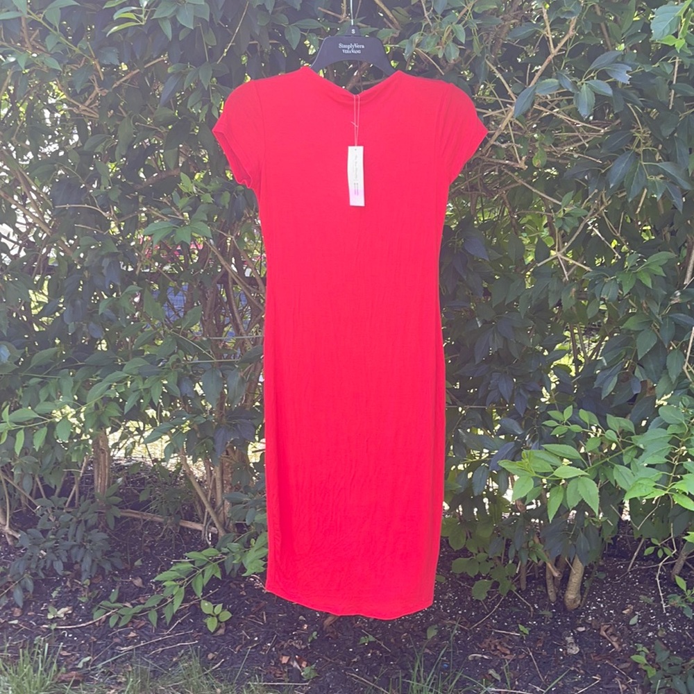 NWT bodycon Fitted Red T shirt dress